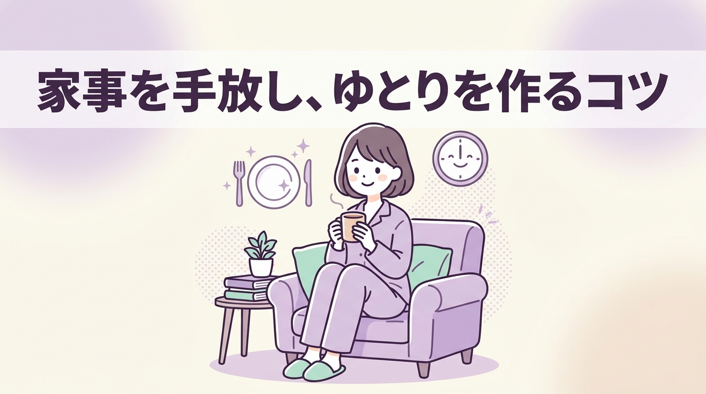 家事負担を減らしゆとりを作るコツ