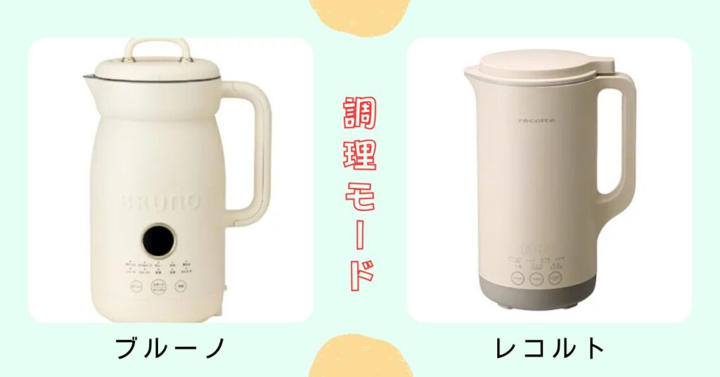 ブルーノ オートクックポット レコルト 比較