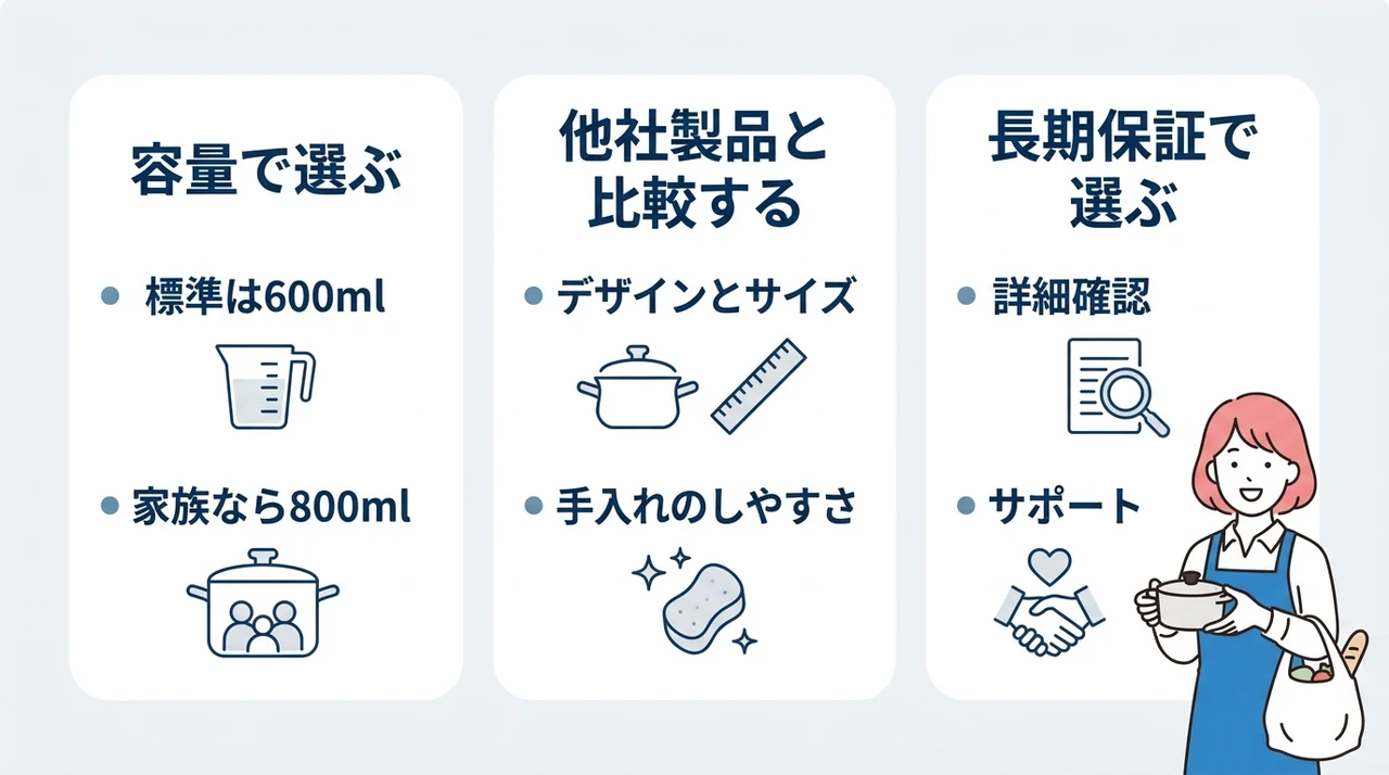 自動調理ポットで失敗しない選び方